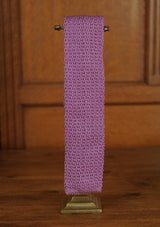 Silk Knitted Tie - Lavender