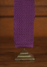 Silk Knitted Tie - Violet