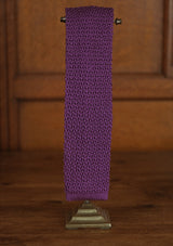 Silk Knitted Tie - Violet