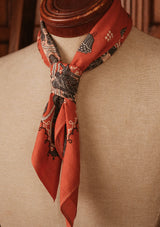 ‘Dead Lotus’ 100% Cotton Selvedge Bandana - #1