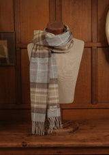 Wide Width Merino Wool Scarf - MacKeller Tartan