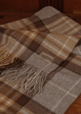 Wide Width Merino Wool Scarf - MacKeller Tartan