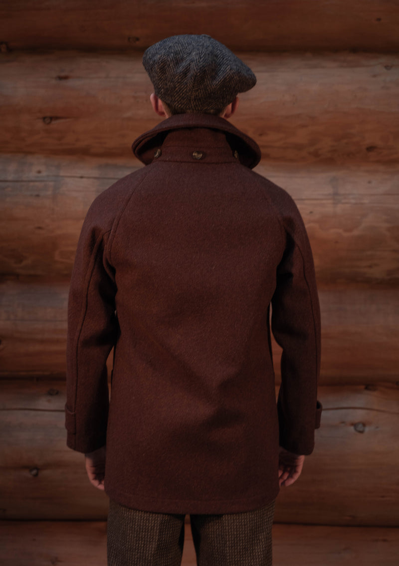 Mallory Pure Wool Duffle Coat - Red Chestnut
