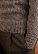 Mawson Lambswool Sweater - Charcoal