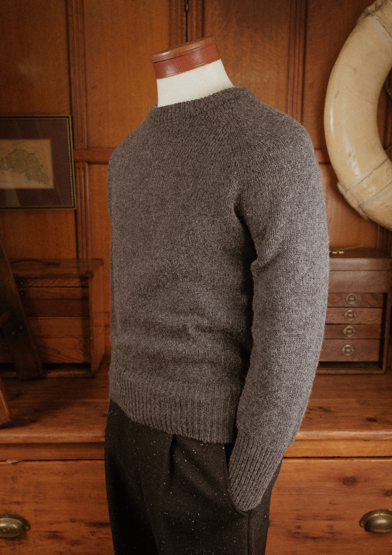 Mawson Lambswool Sweater - Charcoal