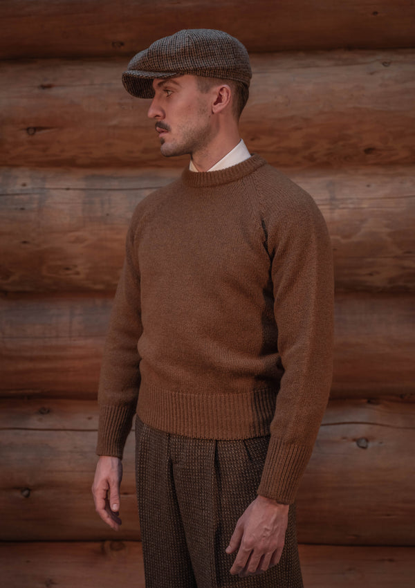 Mawson Lambswool Sweater - Pecan
