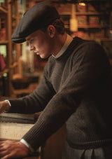 Mawson Lambs Wool Sweater - Patina Tide