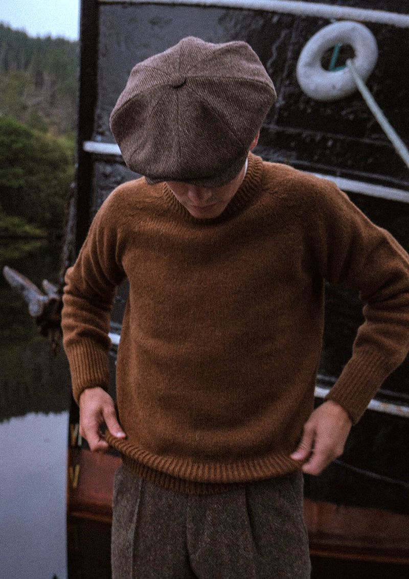 Mawson Lambswool Sweater - Pecan