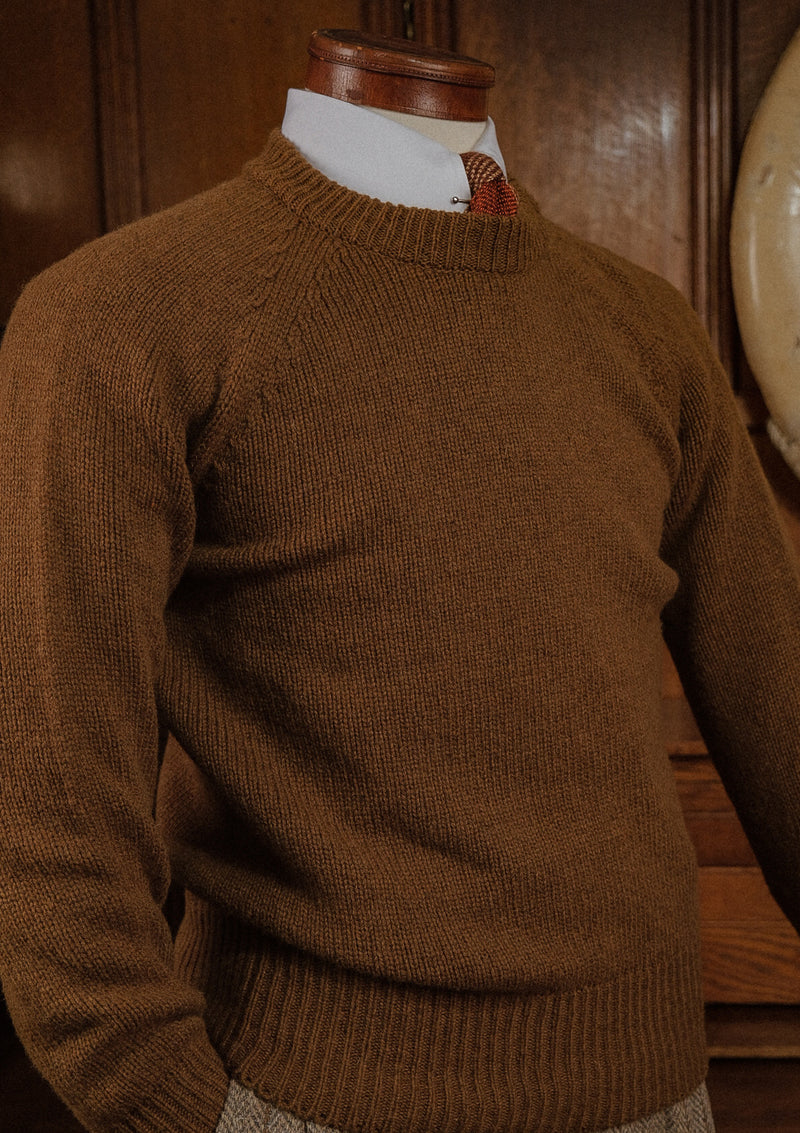 Mawson Lambswool Sweater - Pecan