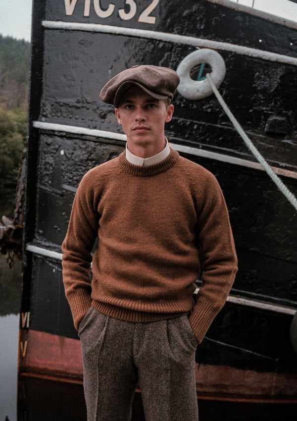 Mawson Lambswool Sweater - Pecan