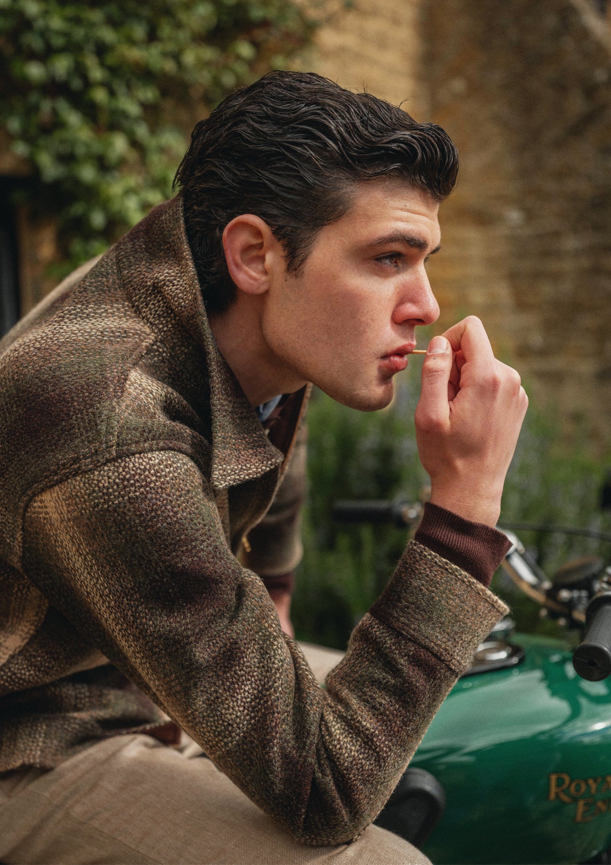 Thomas Farthing リネンテーラードジャケット Midtown Pure Wool Cropped w/ 1960s Conmar Double Zipper Jacket