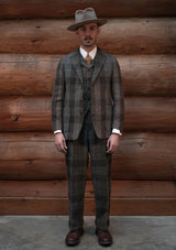 Corbett Harris Tweed Jacket - Moss Patchwork