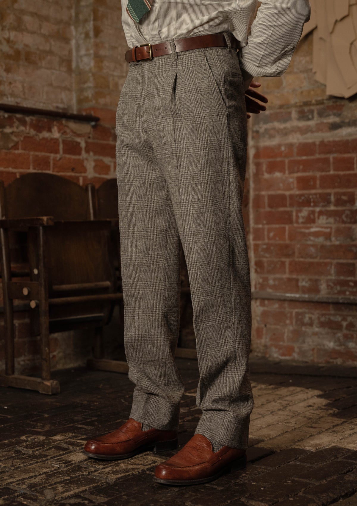 Munro Classic Trouser - Grey Prince of Wales