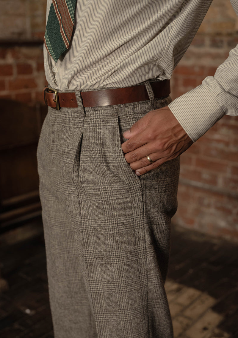 Munro Classic Trouser - Grey Prince of Wales