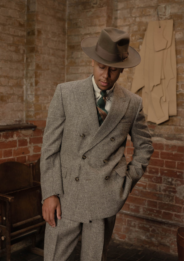 Munro Double Breasted Jacket - Grey Prince of Wales