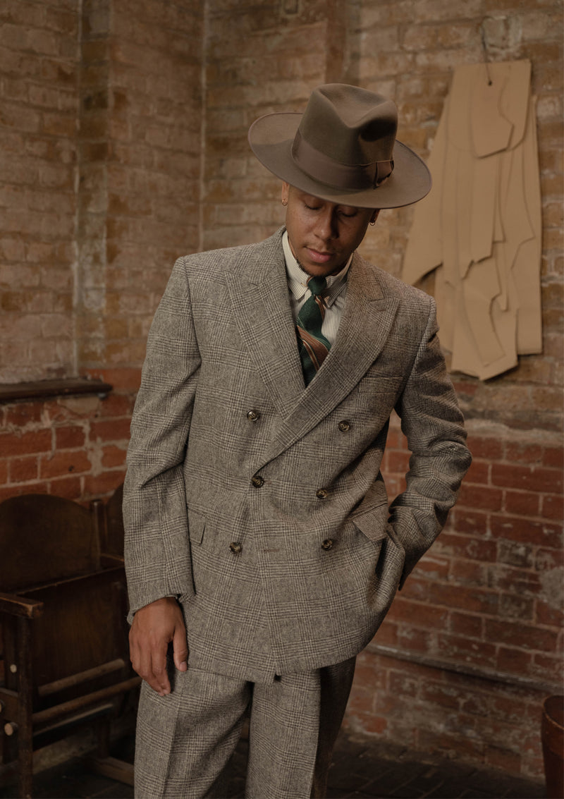 Munro Double Breasted Jacket - Grey Prince of Wales
