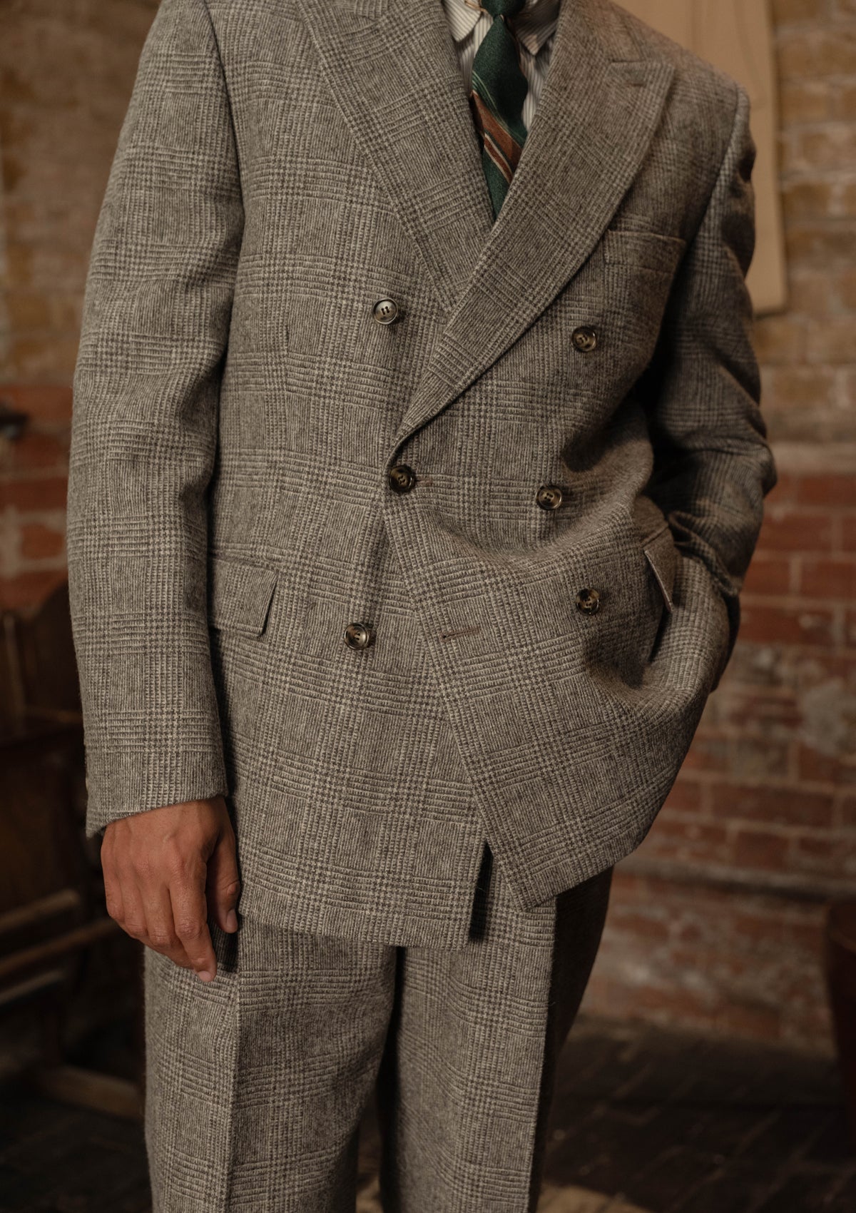 Munro Double Breasted Jacket - Grey Prince of Wales