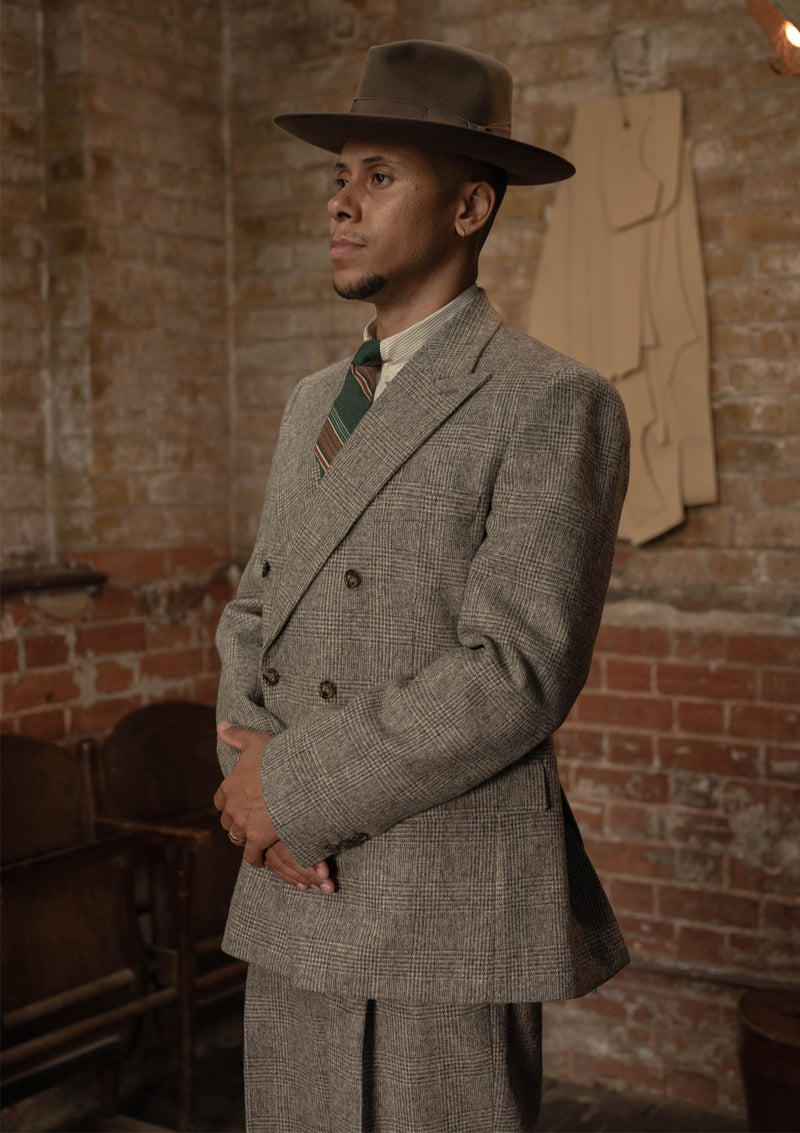 Munro Double Breasted Jacket - Grey Prince of Wales