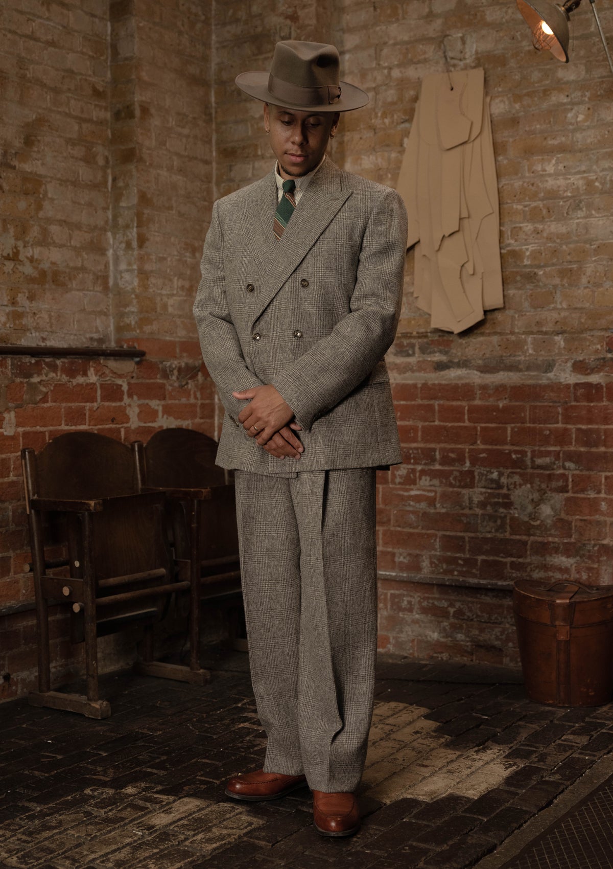 Munro Double Breasted Jacket - Grey Prince of Wales