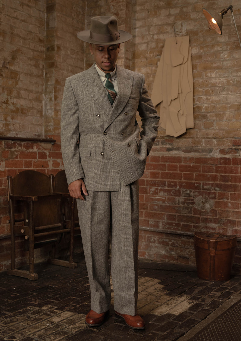 Munro Double Breasted Jacket - Grey Prince of Wales