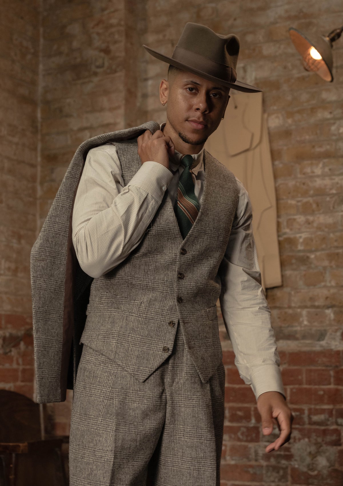 Munro Single Breasted Waistcoat - Grey Prince of Wales