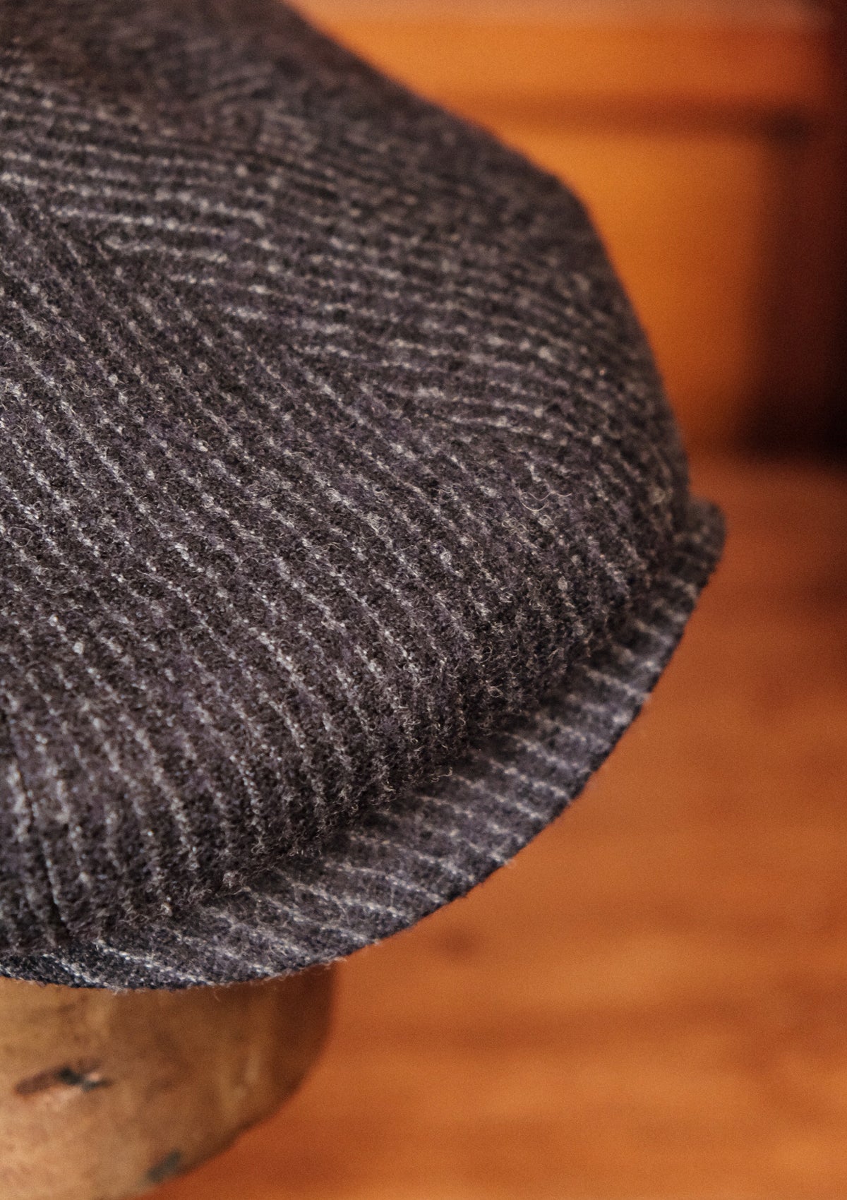Stanton Baker Boy - (Wide-Width) Navy Pin Stripe Tweed