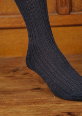 Classic Ribbed Socks - Navy