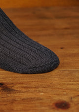 Classic Ribbed Socks - Navy