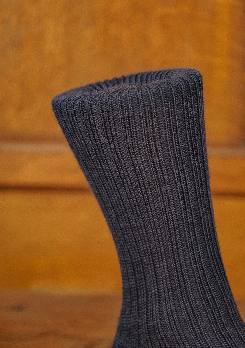 Classic Ribbed Socks - Navy