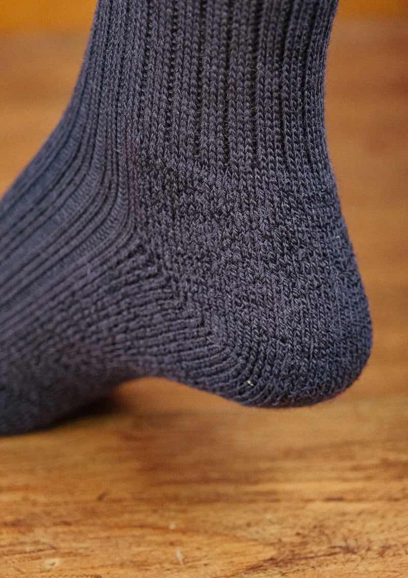 Classic Ribbed Socks - Navy