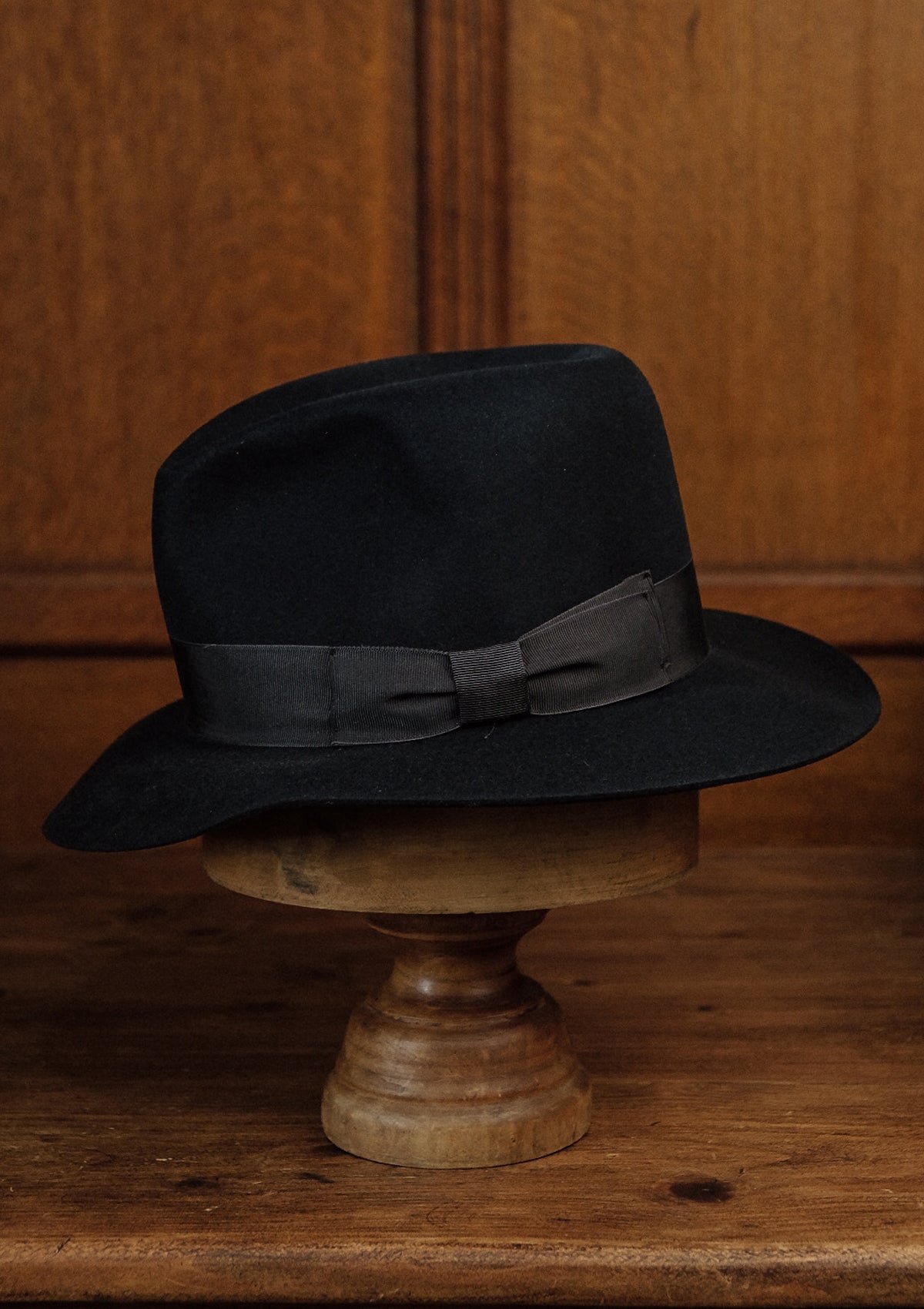 Marlow Fedora - Open Crown - Navy