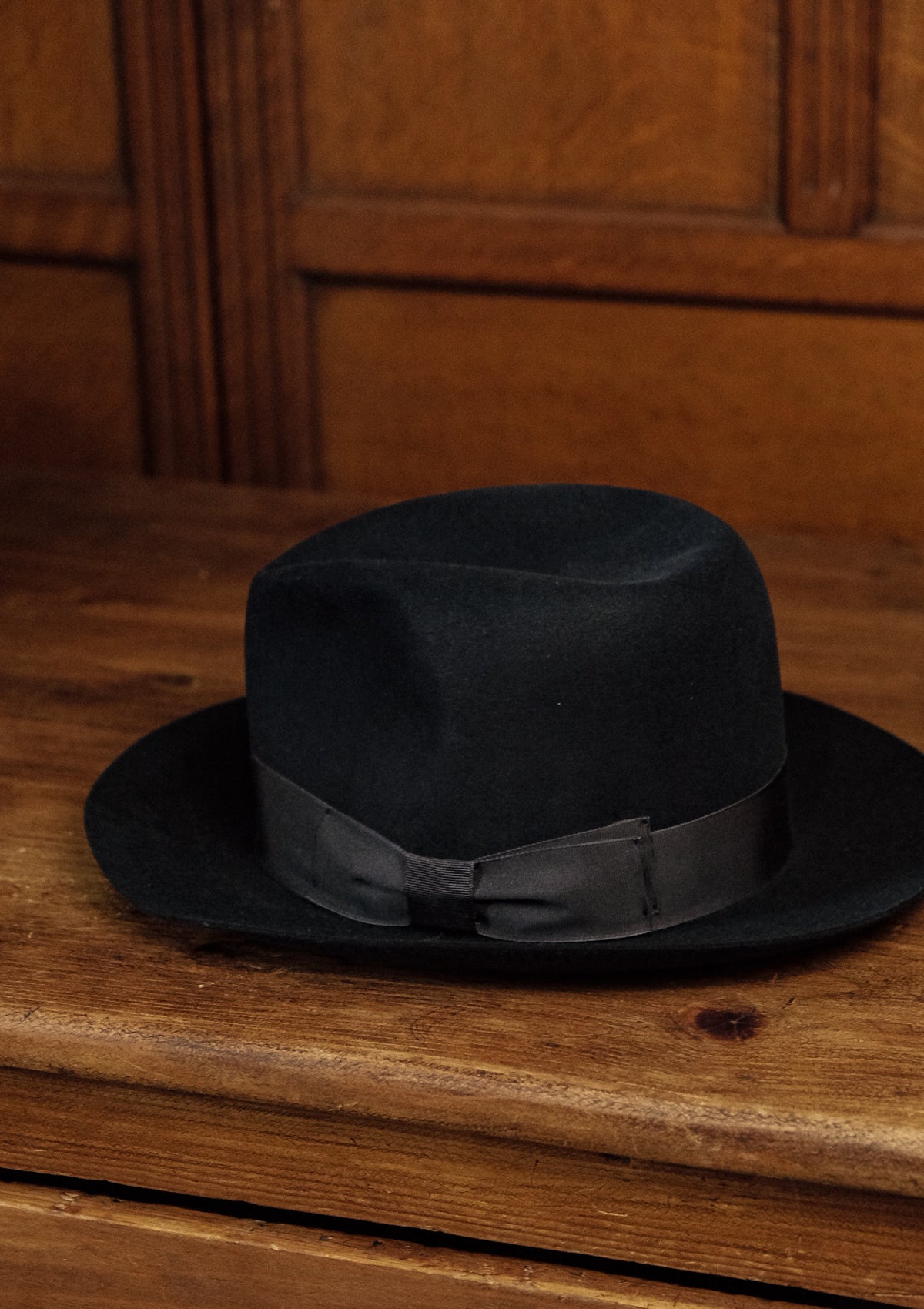 Marlow Fedora - Open Crown - Navy
