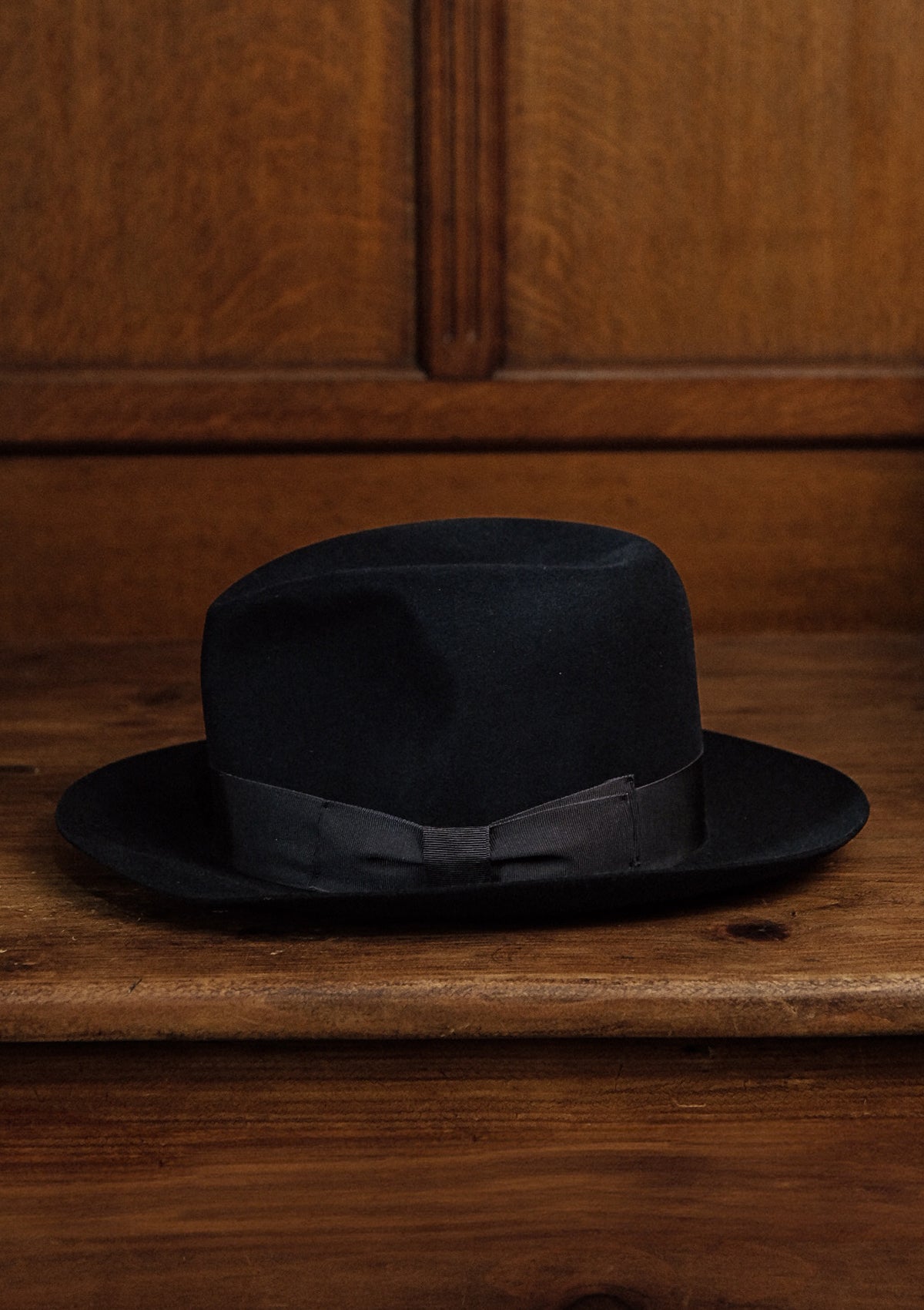 Marlow Fedora - Open Crown - Navy