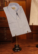 Costello Spearpoint Brushed Cotton Shirt - Pale Blue