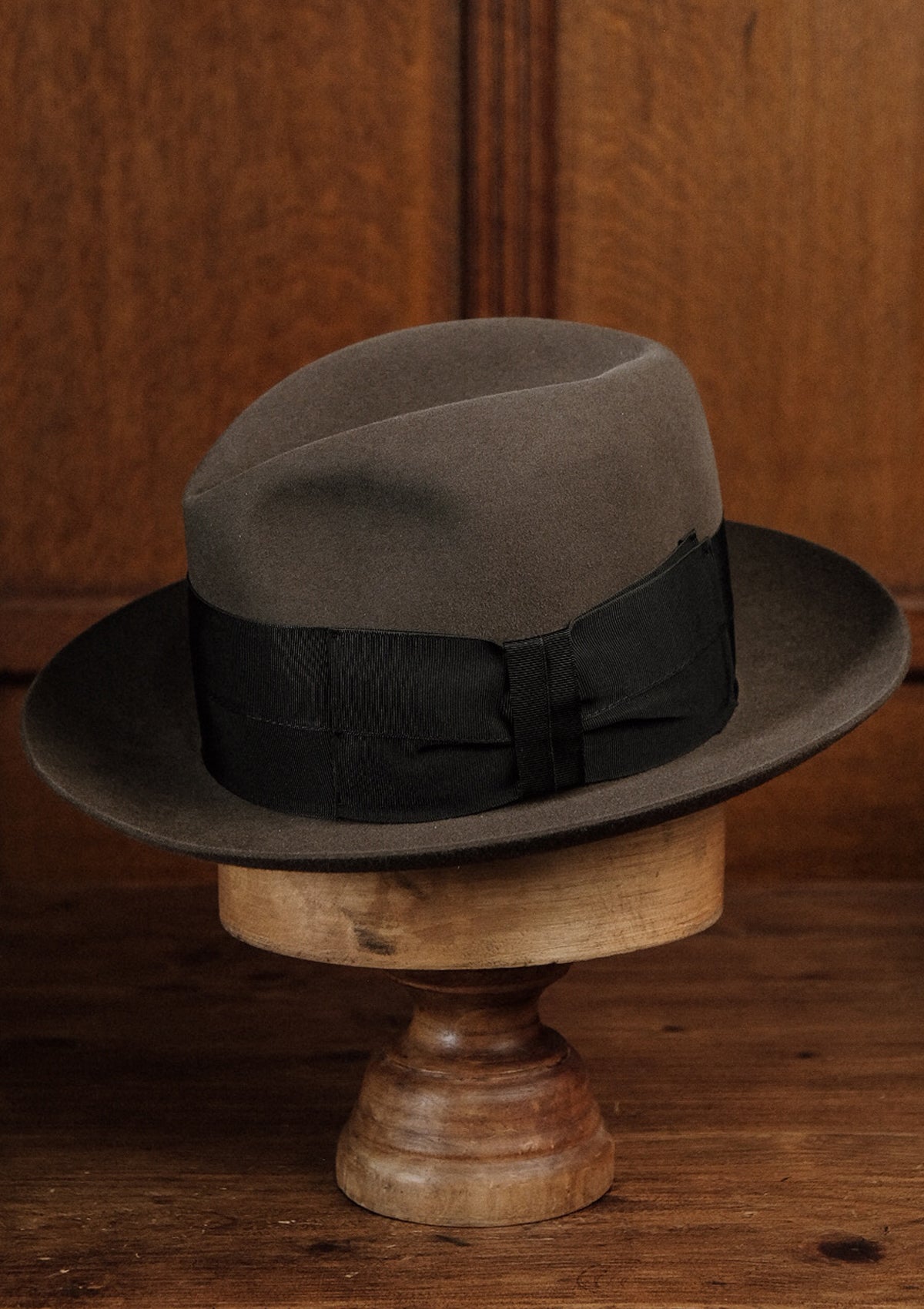 Reuben High Crown Fedora - Light Brown