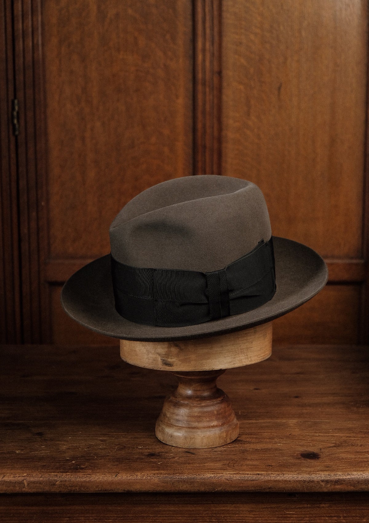 Reuben High Crown Fedora - Light Brown