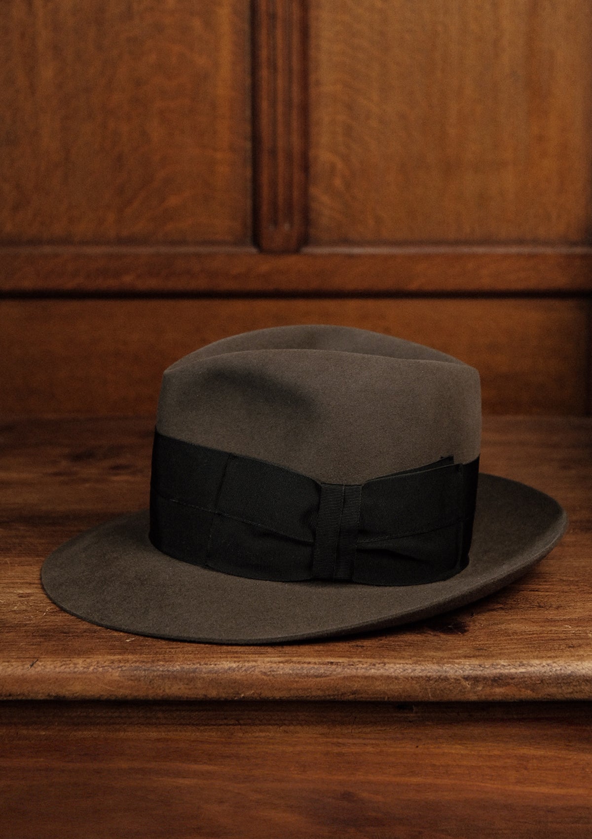 Reuben High Crown Fedora - Light Brown
