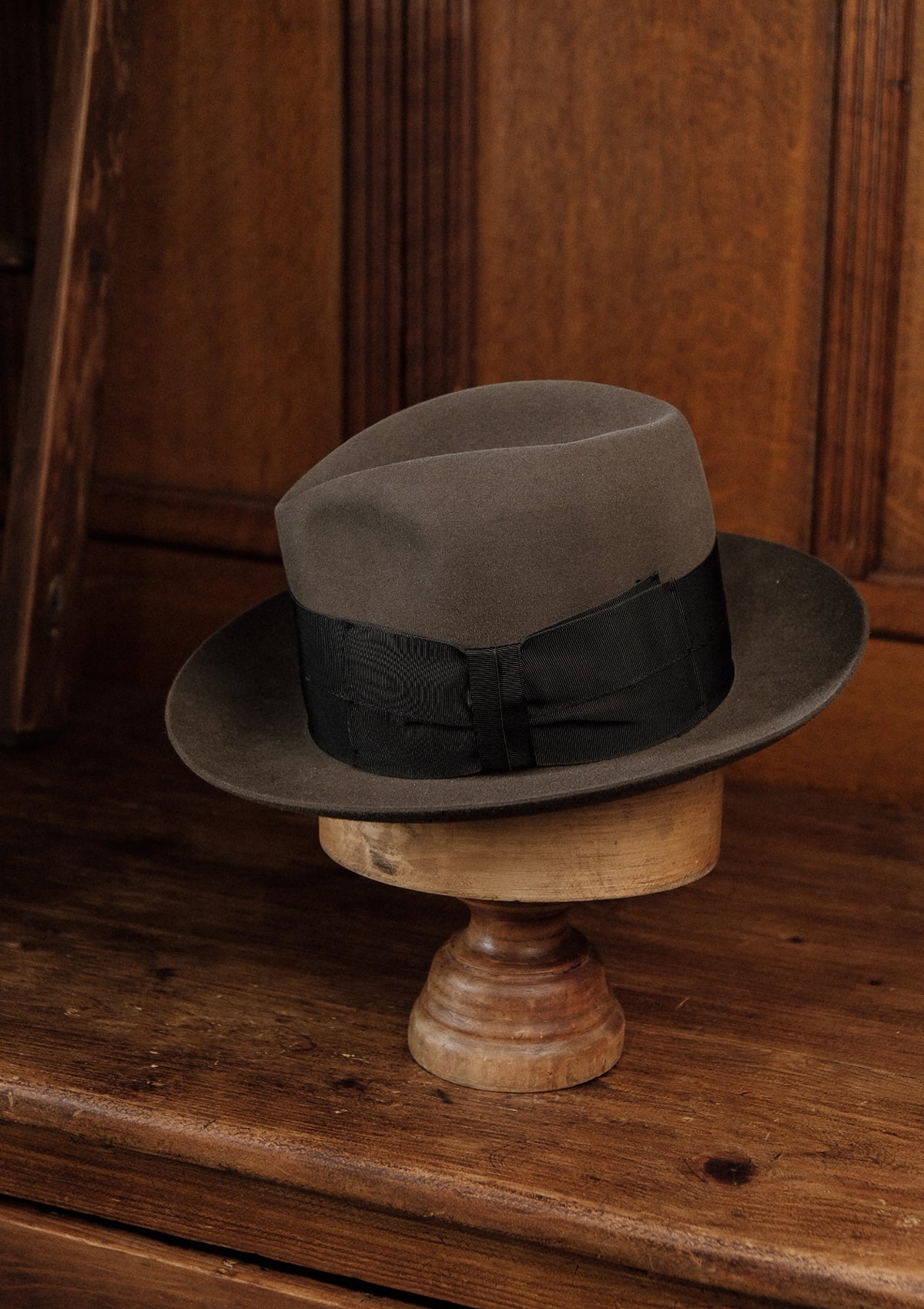 Reuben High Crown Fedora - Light Brown
