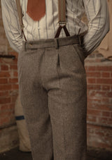 Rivera Classic Trouser - Oatstone Herringbone