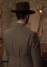 Rivera Pleated Pocket Jacket - Oatstone Herringbone