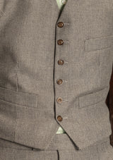 Rivera Cropped Waistcoat - Dove Stone Grey