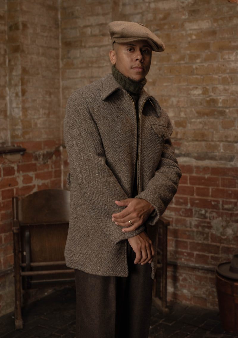 Riverton Wool Field Jacket - Grey Herringbone