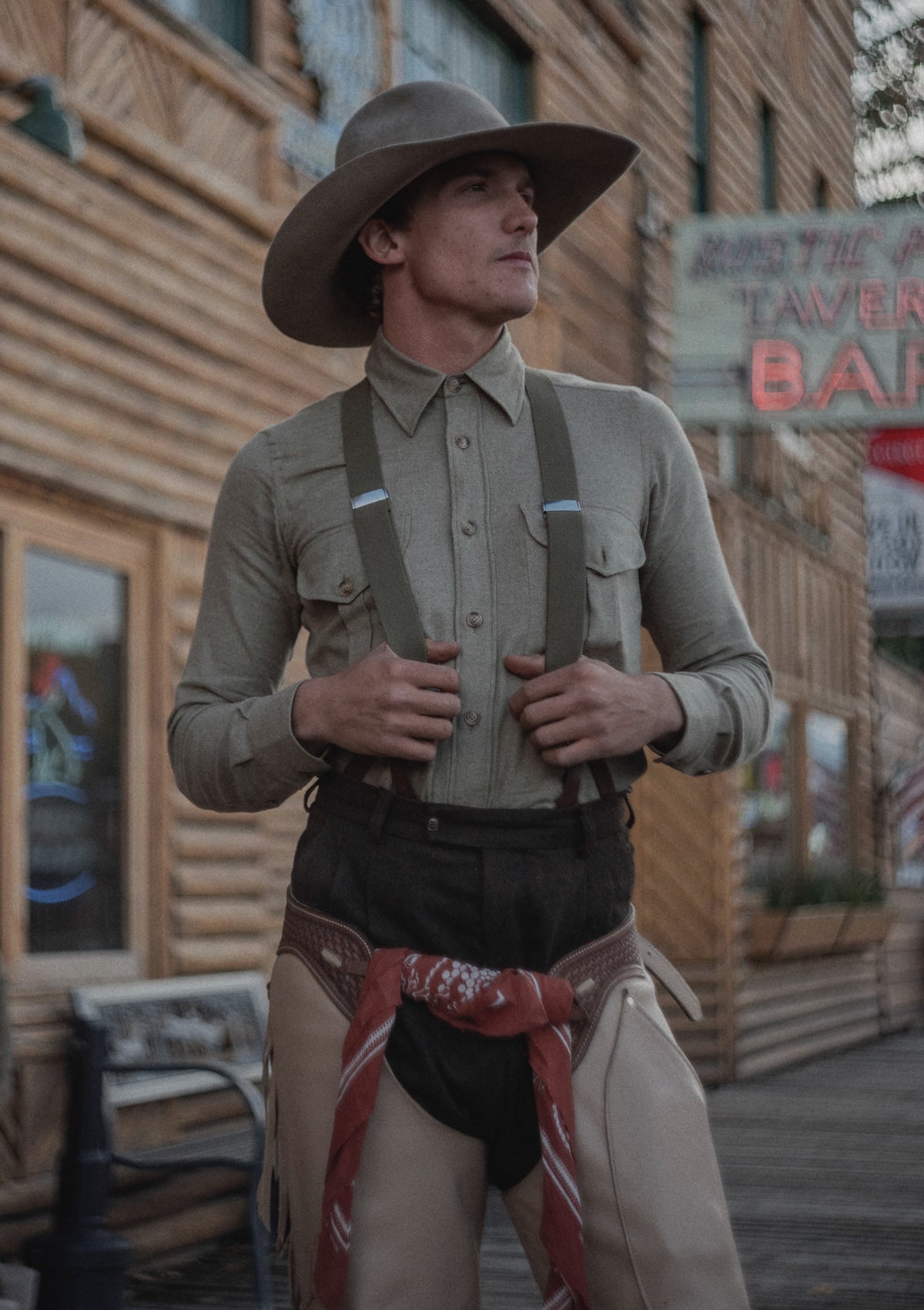 Brushed Cotton Shirt - Sage Green