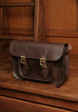 The Regent Saddle Leather Satchel - Dark Brown