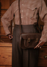 The Regent Saddle Leather Satchel - Dark Brown