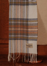 Merino Wool Scarf - Muted Blue Stewart