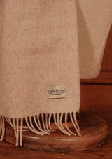 Merino Wool Scarf - Beige