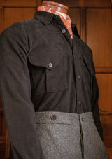 Moleskin Cotton Shirt - Black