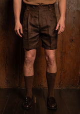 Gene Shorts - Tobacco Herringbone