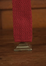 Silk Knitted Tie - Cherry